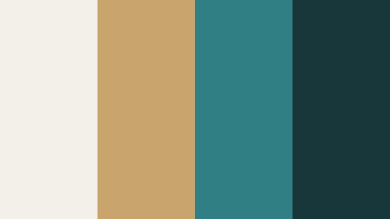 teal brass studio cinema teal accent color palette with hex codes