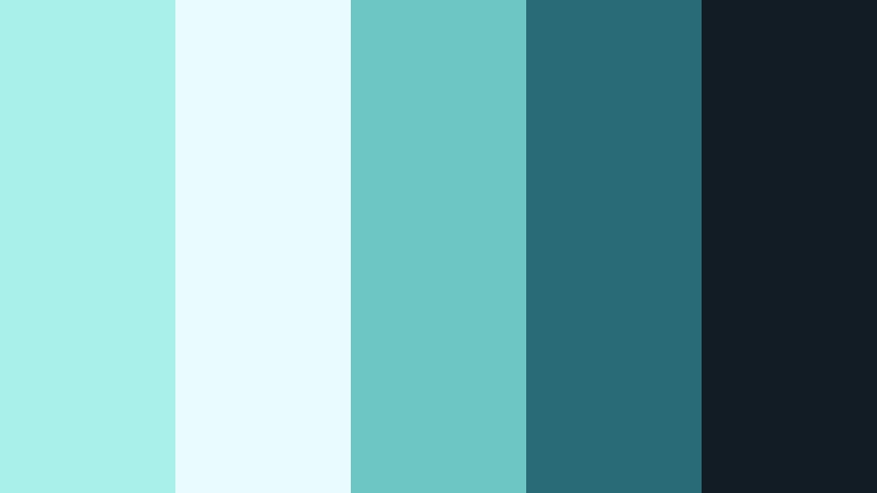 teal circuit grid pale aqua color palette with hex codes
