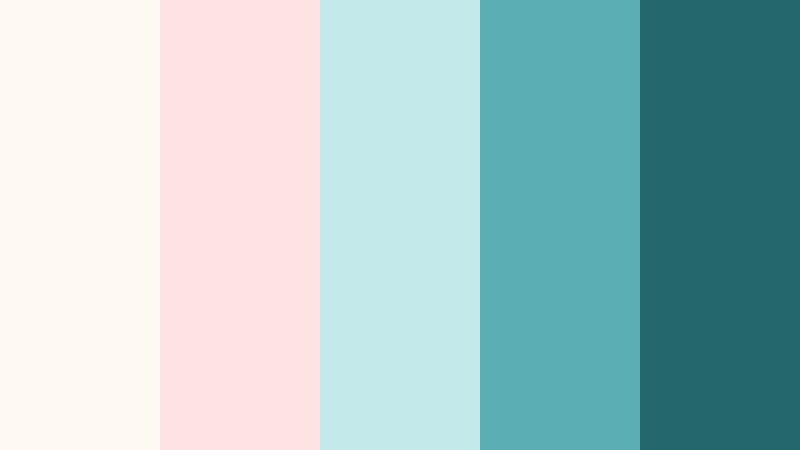 teal cotton skies galaxy teal color palette with hex codes