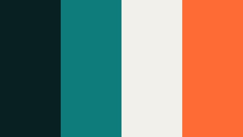 teal ember contrast dramatic teal accent color palette with hex codes