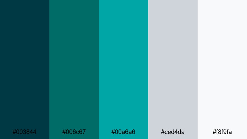 teal grid peacock peacock color palette with hex codes