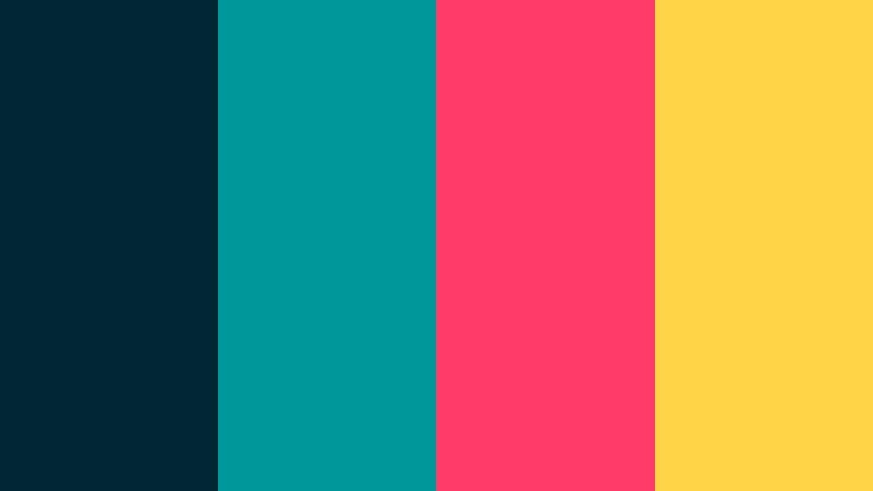 teal pulse neon pop cinema teal accent color palette with hex codes