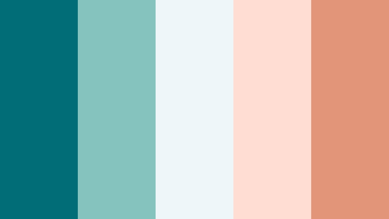 teal thunderbird retro color color palette with hex codes