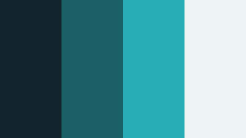 teal wireframe draft cinema shadow teal color palette with hex codes