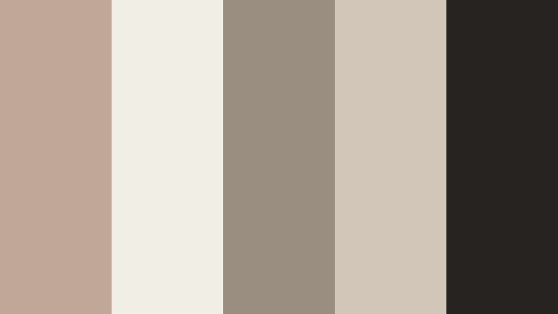 tech loft neutral creamy taupe color palette with hex codes