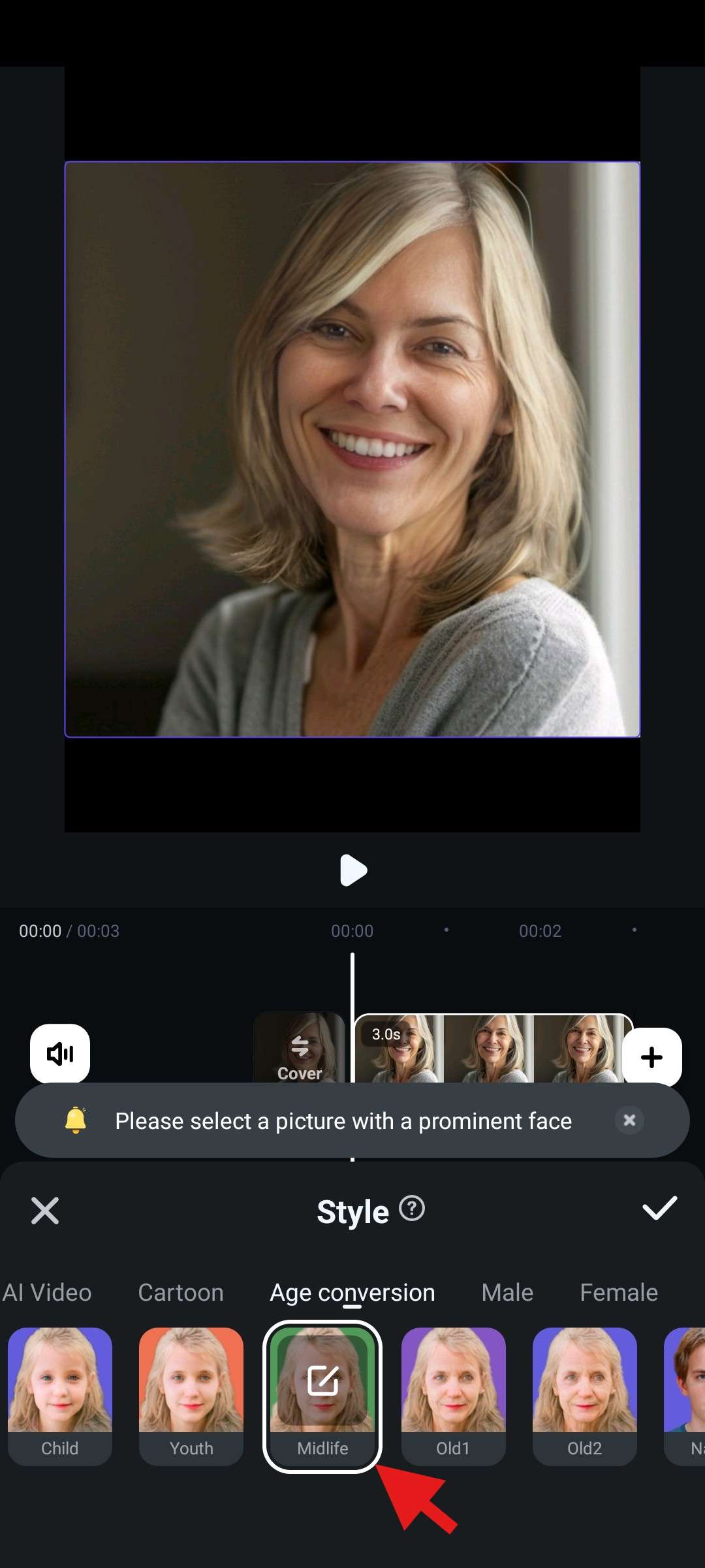 explore the midlife filter filmora mobile