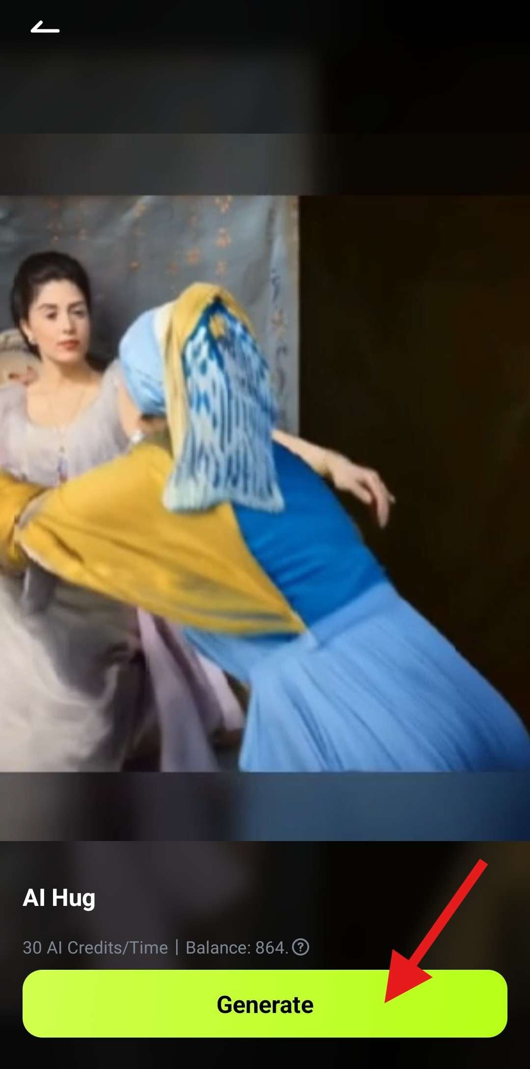 generate ai hug image to video