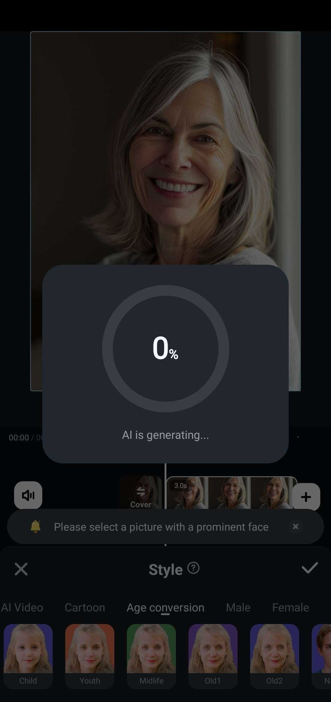 wait for ai image style generation