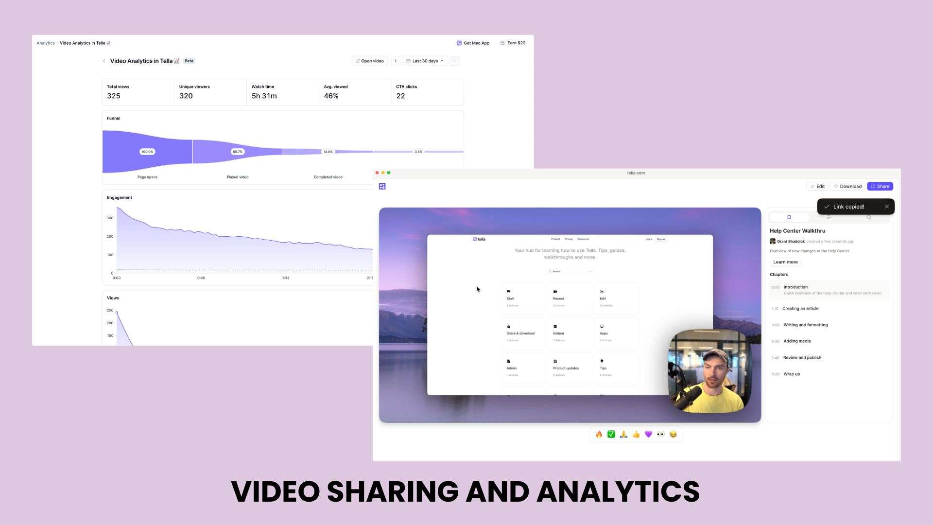 tella video sharing and analytics