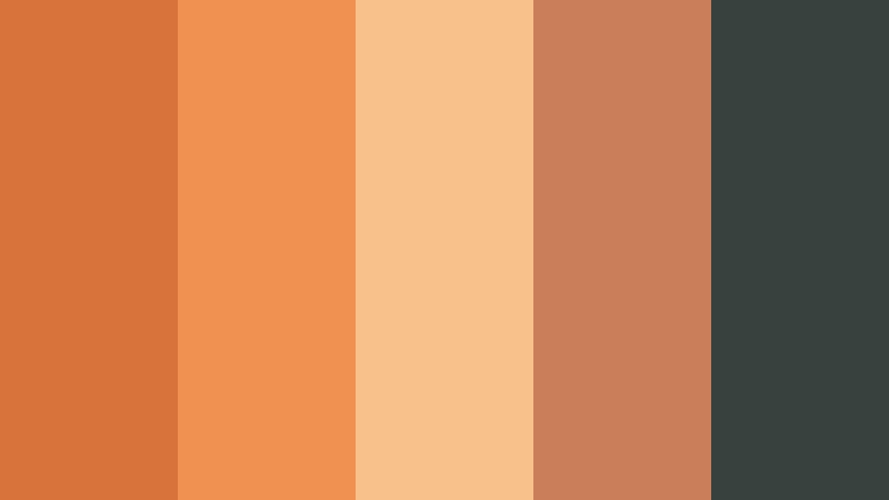terracotta apricot courtyard burnt apricot color palette with hex codes