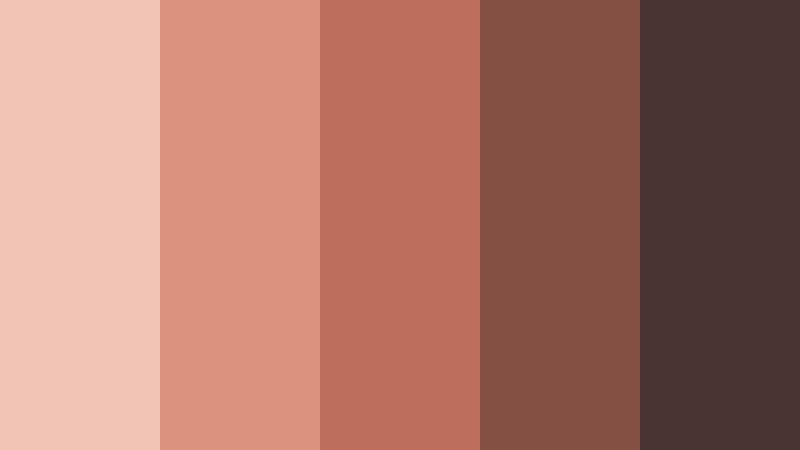 terracotta blush garden pink and brown skincare brand color color palette with hex codes
