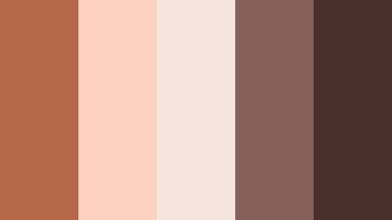 terracotta bridal glow rustic clay color palette with hex codes