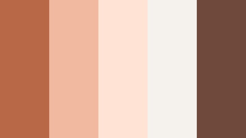 terracotta bridal glow sunbaked clay color palette with hex codes