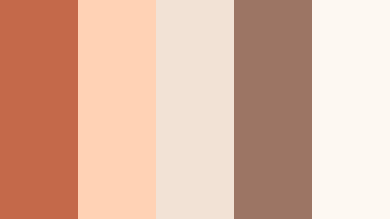 terracotta daydream terracotta clay color palette with hex codes