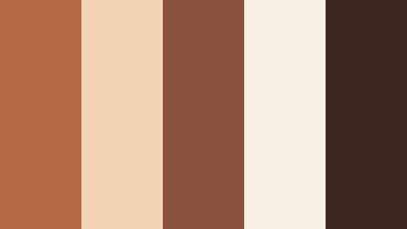 terracotta film grain rustic clay color palette with hex codes