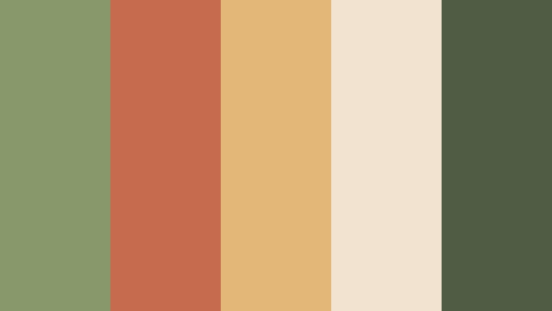 terracotta garden sage green and clay interior design color color palette with hex codes