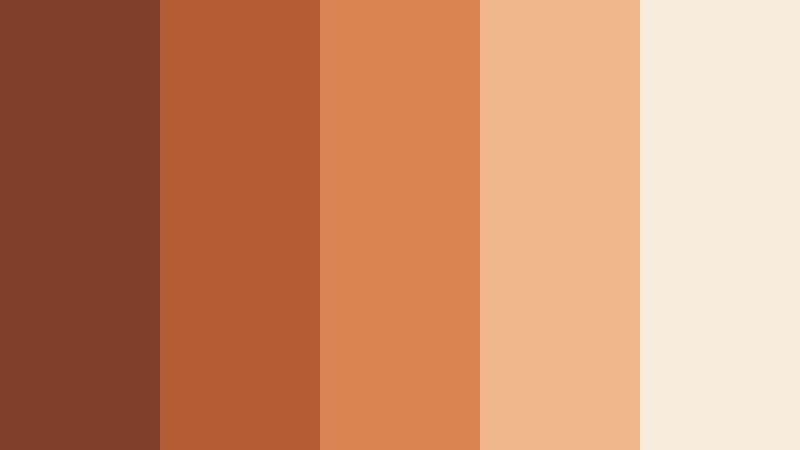 terracotta garden wall burnt sienna red color palette with hex codes