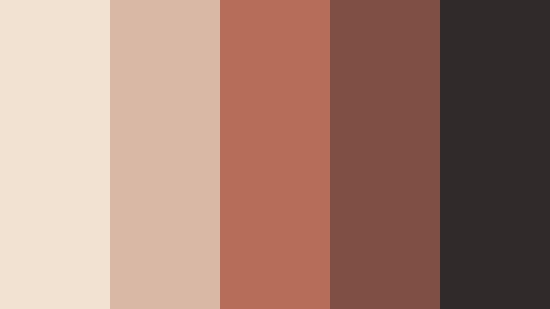 terracotta minimal warm tone color color palette with hex codes