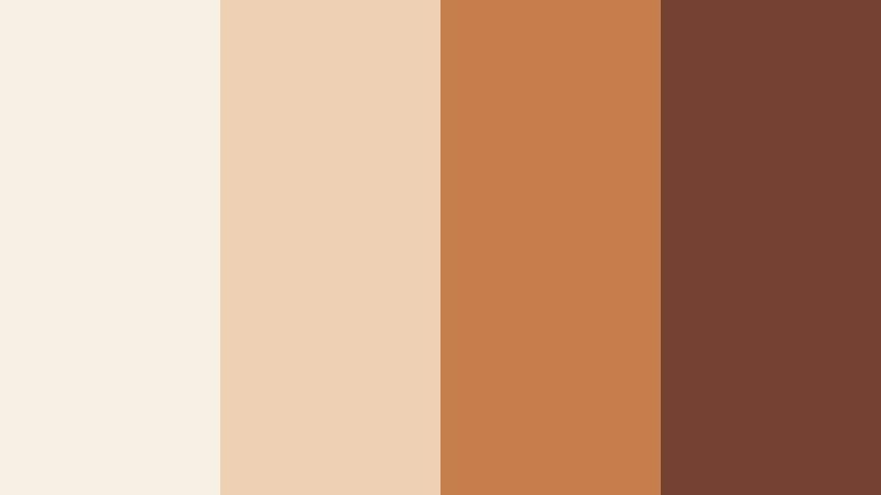 terracotta mug warmth brown and cream cafe color color palette with hex codes
