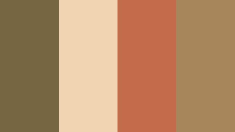 terracotta pantry mix olive clay color palette with hex codes