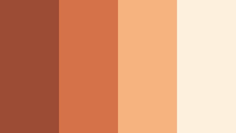 terracotta studio loft canyon rust color palette with hex codes