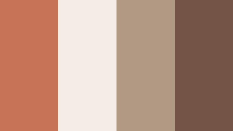 terracotta workspace calm sunbaked clay color palette with hex codes