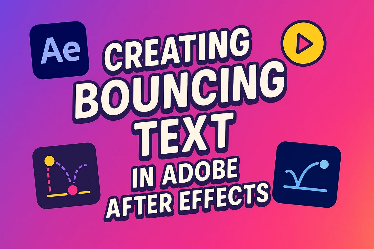 creating bouncing text adobe after effects