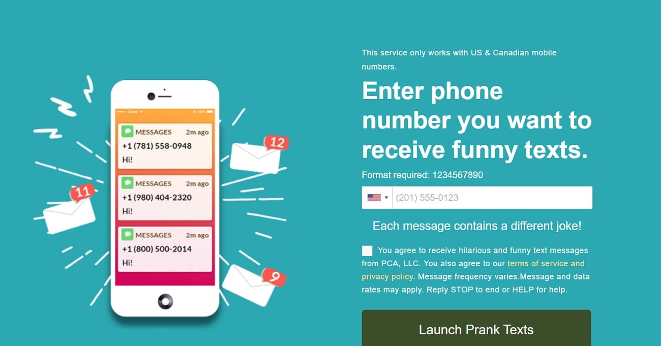 bombard with messages website