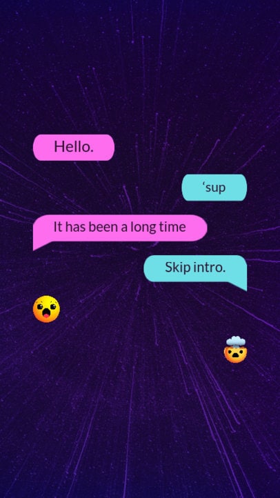 fake text story concept