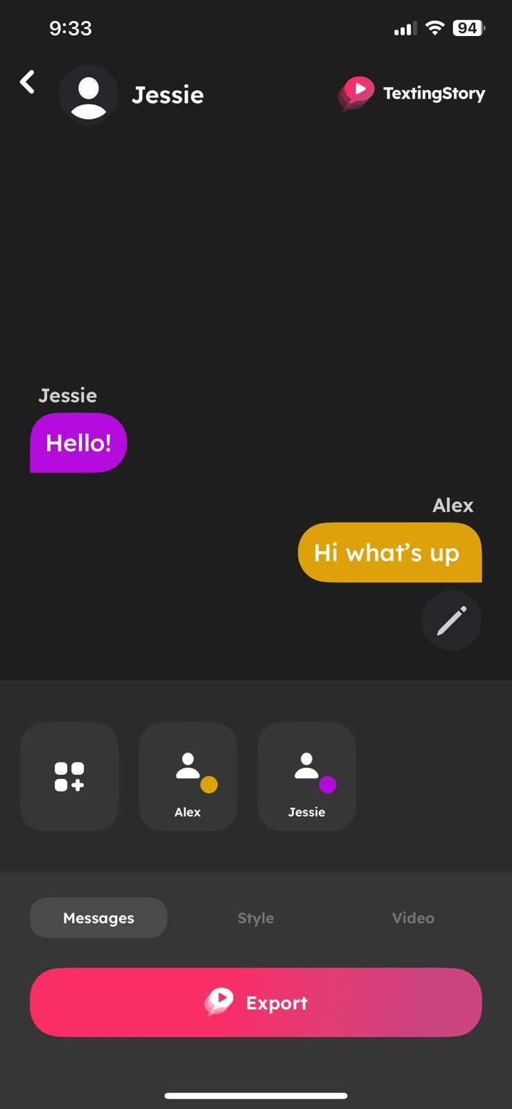 texting story app maker