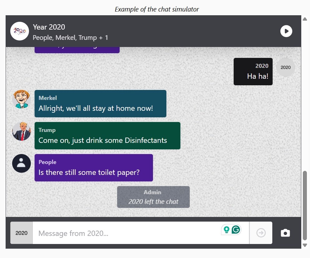 chat simulator website