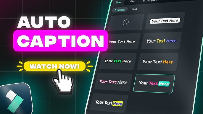 auto captions in filmora