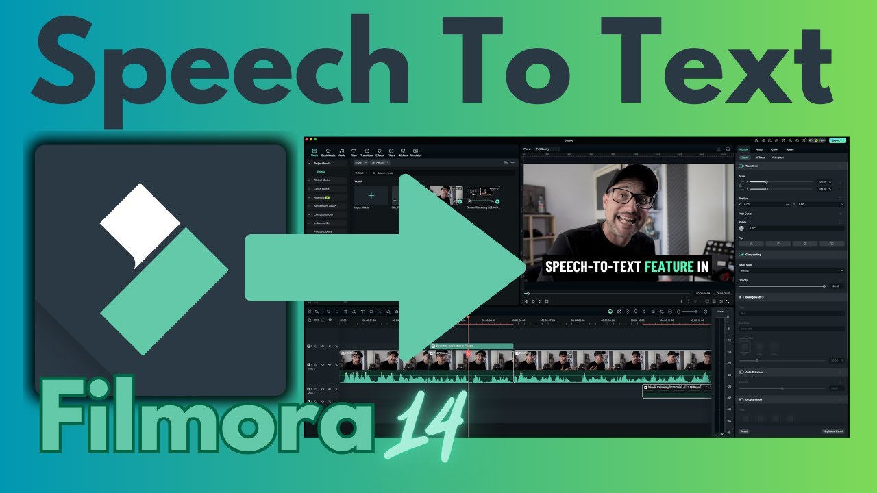 text to speech in filmora 14