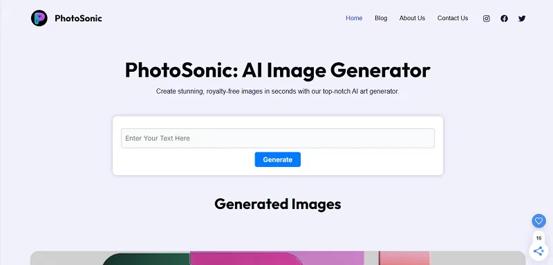 photosonic image generator website