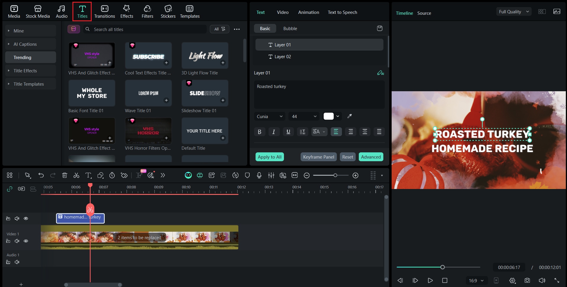 add captions for thanksgiving recipes video