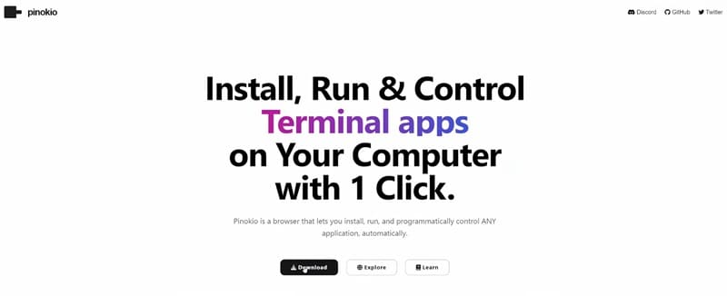 download pinokio from website