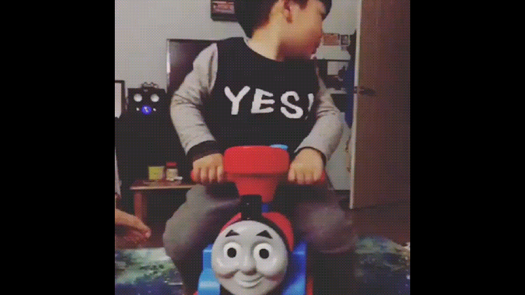 face swap with thomas train toy