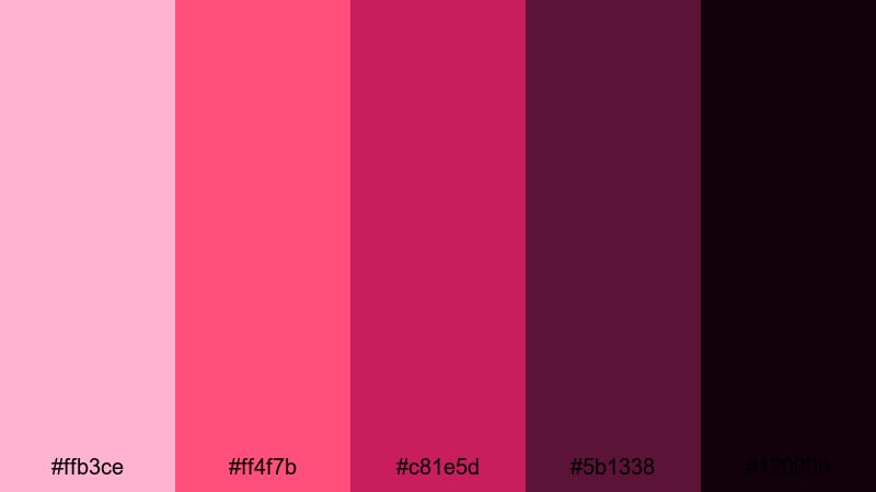thorned rose overture sleeping beauty color palette with hex codes