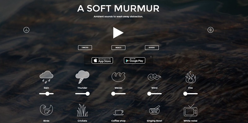 asoft murmur as thunderstorm generator
