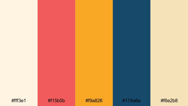 ticket booth cheer vintage circus color palette with hex codes