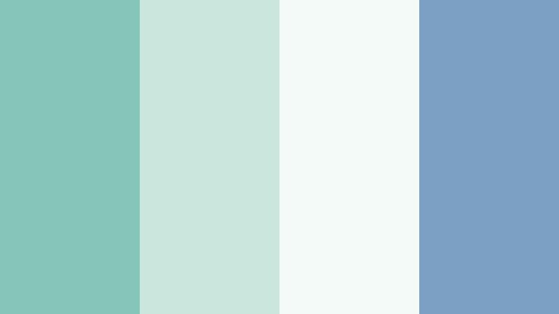 tidal drift morning sea glass green color palette with hex codes