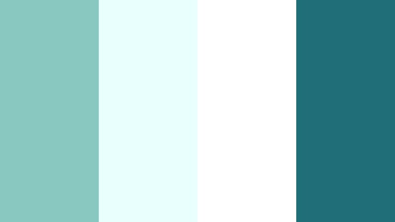tidal foam splash cloudy aqua color palette with hex codes