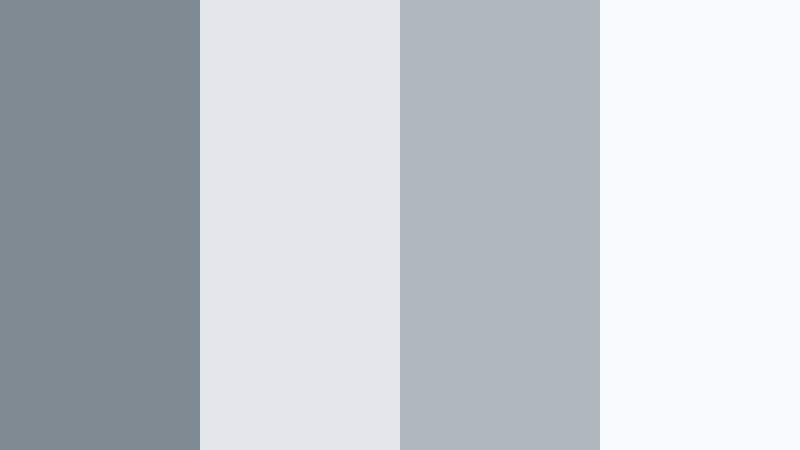 tidal fog neutrals cool ocean gray color palette with hex codes