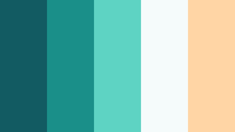 tidepool glass marine teal color palette with hex codes