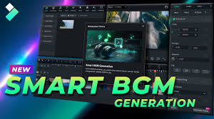 smart bgm generation in filmora
