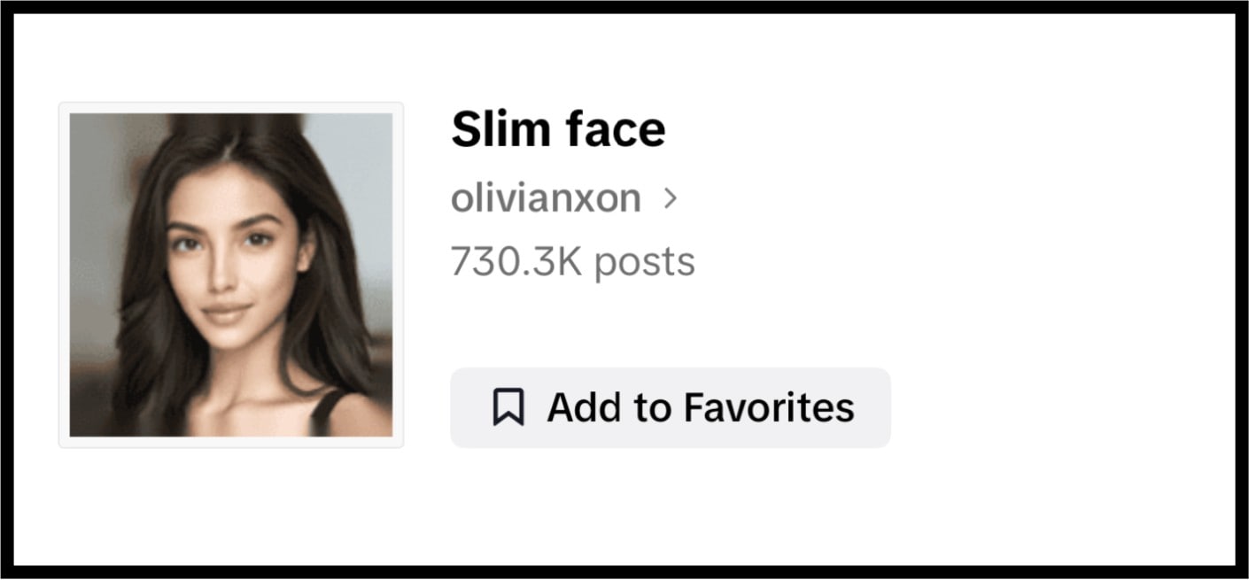 slim face filter