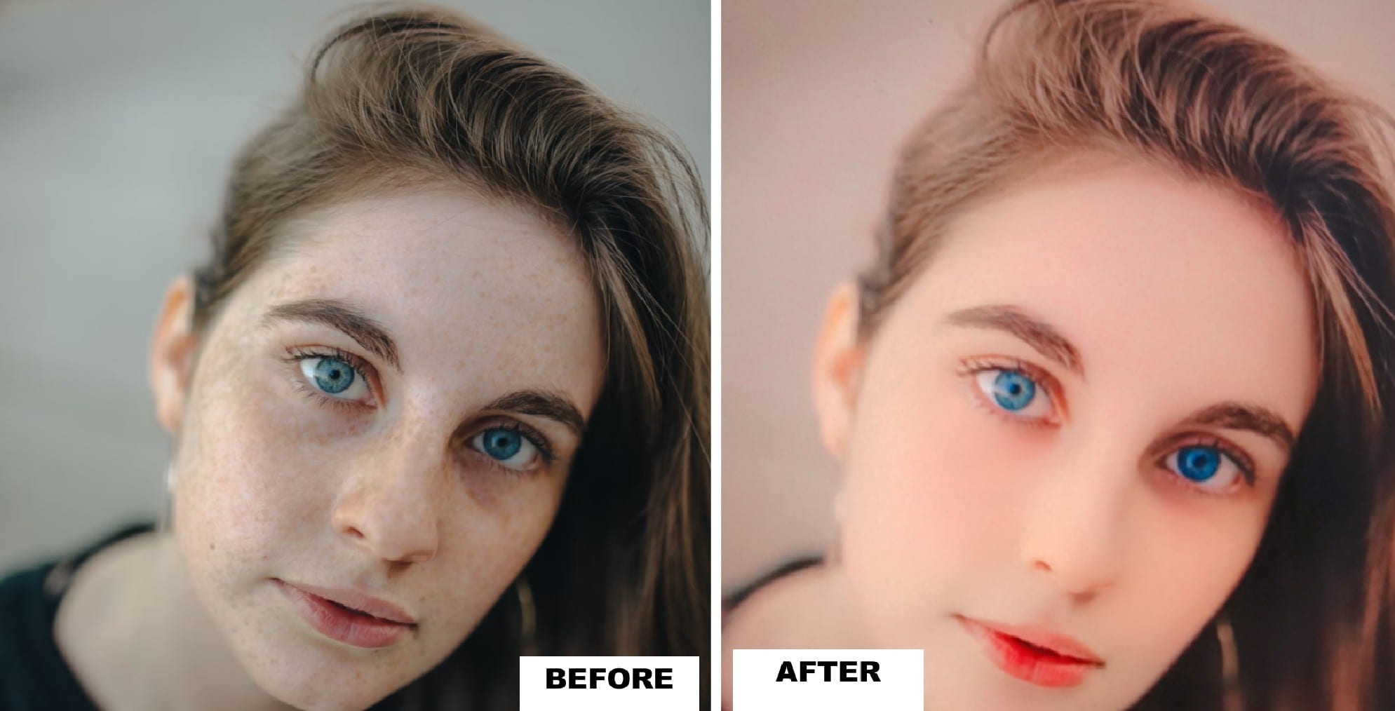 result using tiktok filter