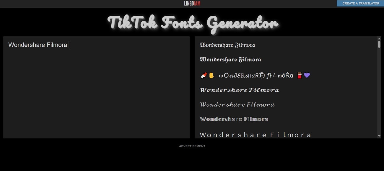 lingojam tiktok generator