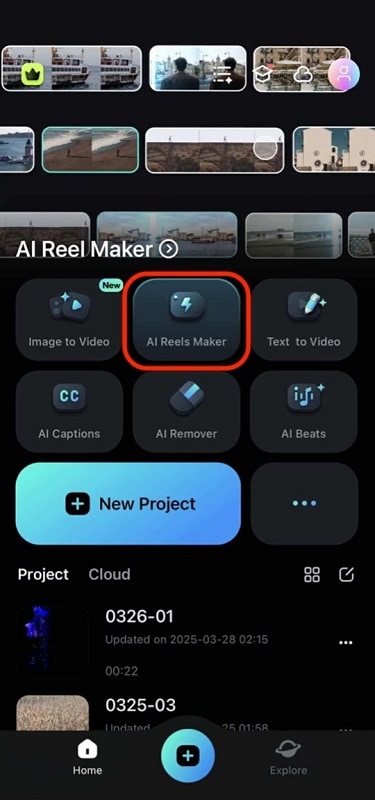 filmora ai reels maker
