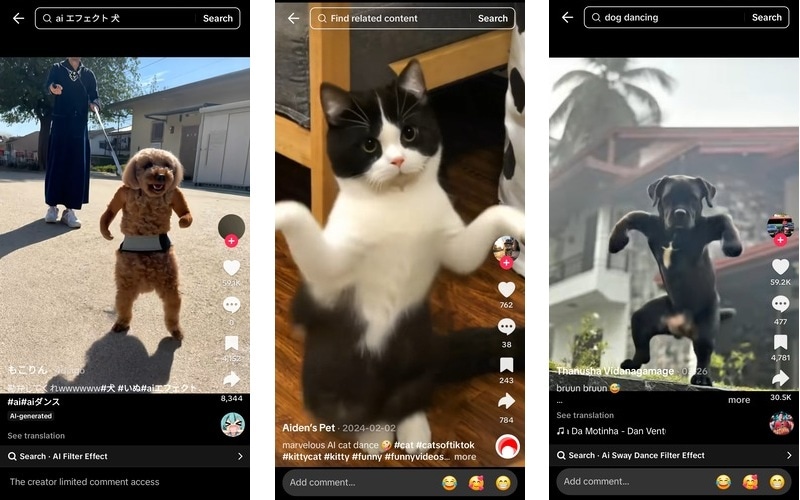 ai pet dancing